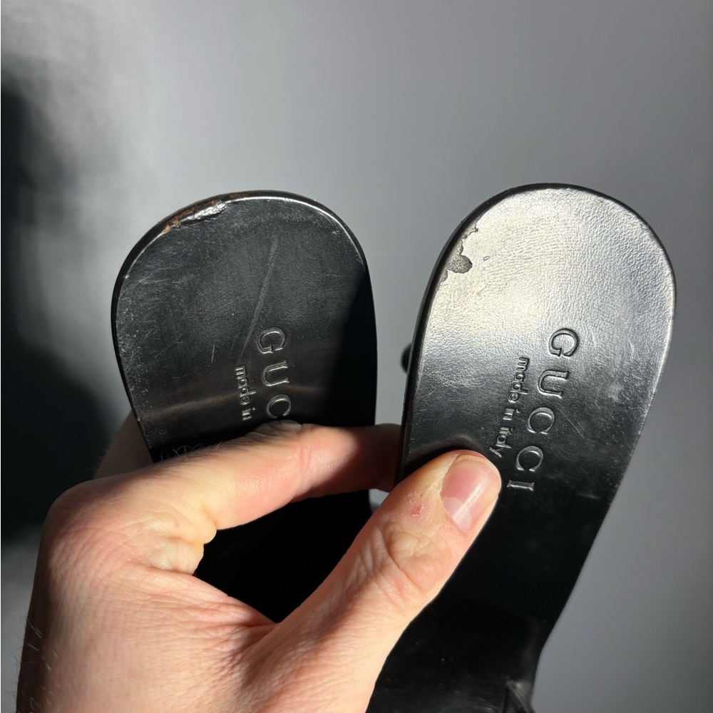 Vintage 90s Gucci Heeled Sandals Women’s Size 7.5 - Picture 8 of 9